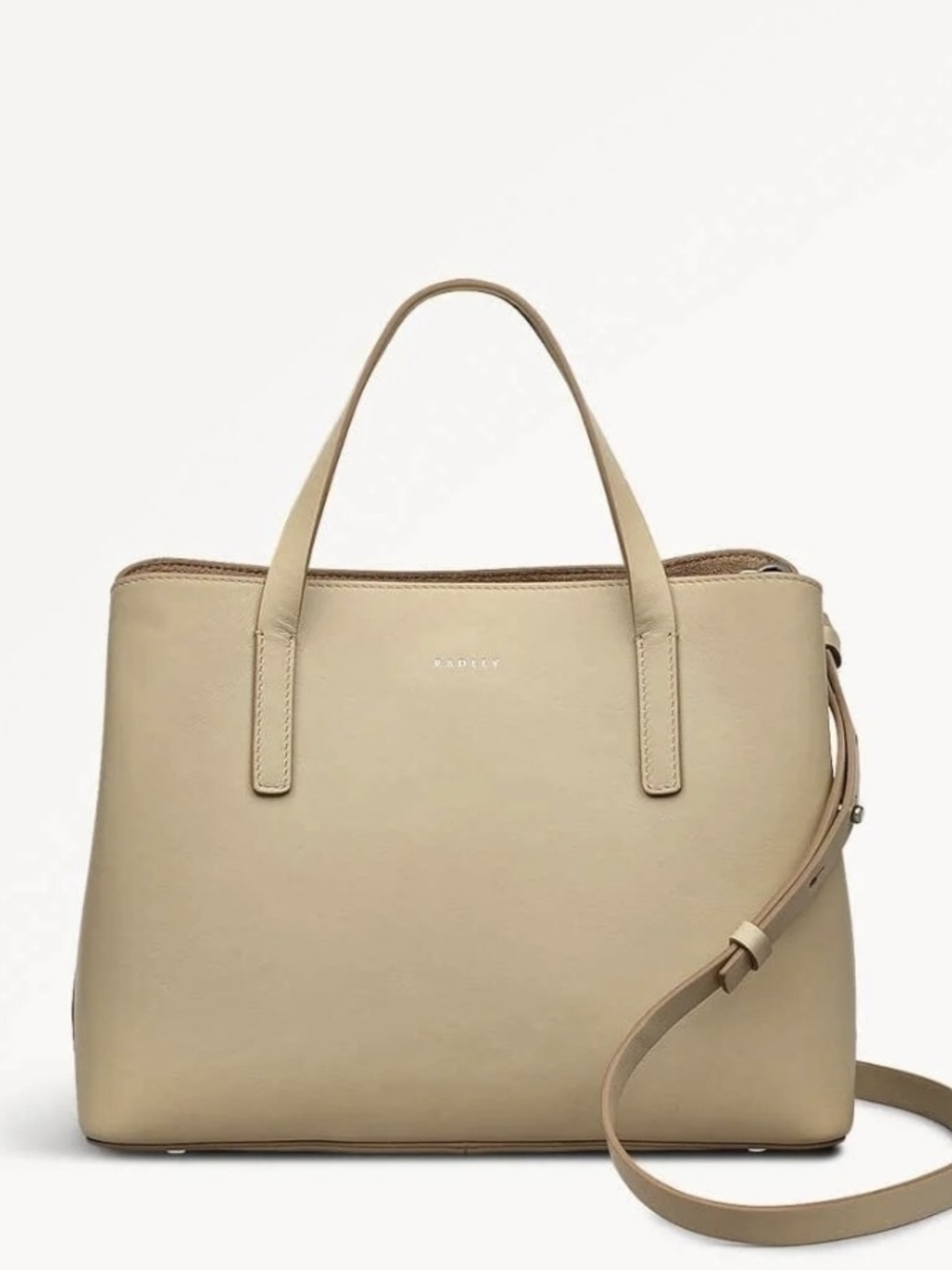 Beige Radley London Leather Tote Bag with Strap